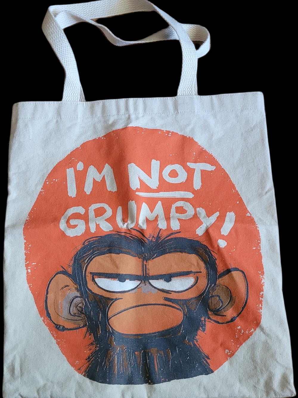 NEW. Out of Print Yellow Library Not Grumpy Tote.